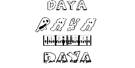 Coloriage Daya