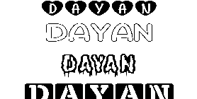 Coloriage Dayan