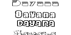 Coloriage Dayana