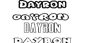 Coloriage Dayron