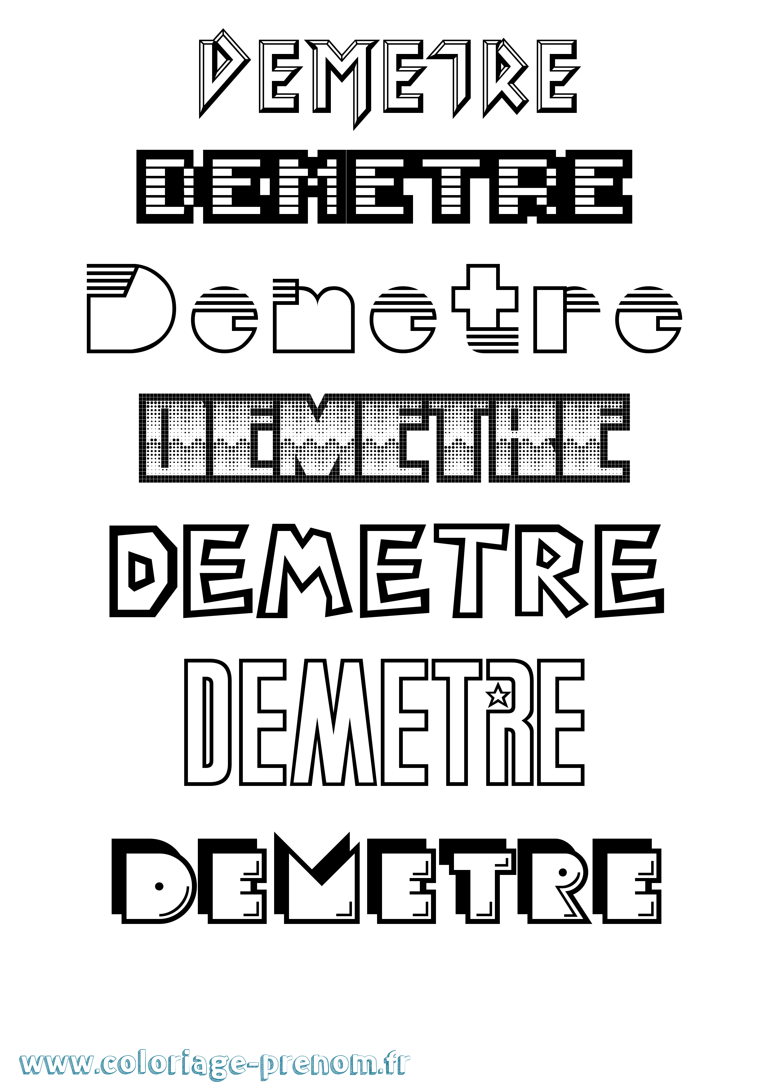 Coloriage Demetre Jeux Vidéos Coloriage prénom Demetre Jeux Vidéos