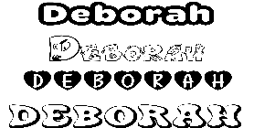 Coloriage Deborah
