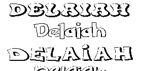 Coloriage Delaiah