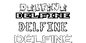 Coloriage Delfine