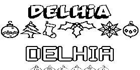 Coloriage Delhia