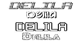Coloriage Delila