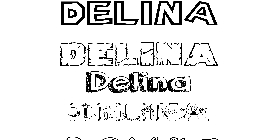 Coloriage Delina