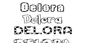 Coloriage Delora