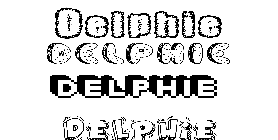 Coloriage Delphie