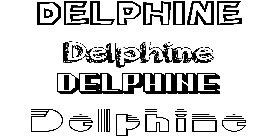 Coloriage Delphine