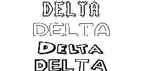 Coloriage Delta