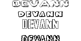 Coloriage Devann