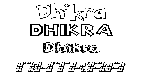 Coloriage Dhikra