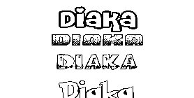 Coloriage Diaka