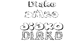 Coloriage Diako