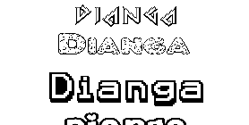 Coloriage Dianga