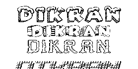 Coloriage Dikran