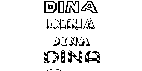 Coloriage Dina