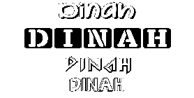 Coloriage Dinah