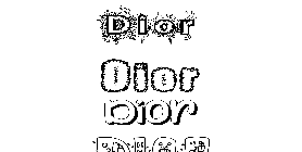 Coloriage Dior