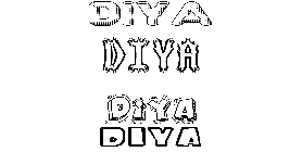 Coloriage Diya