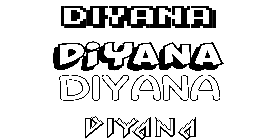 Coloriage Diyana