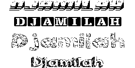 Coloriage Djamilah