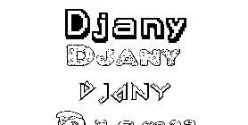 Coloriage Djany