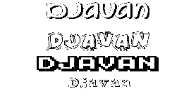 Coloriage Djavan