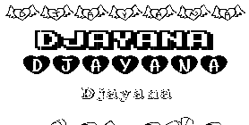 Coloriage Djayana