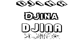 Coloriage Djina