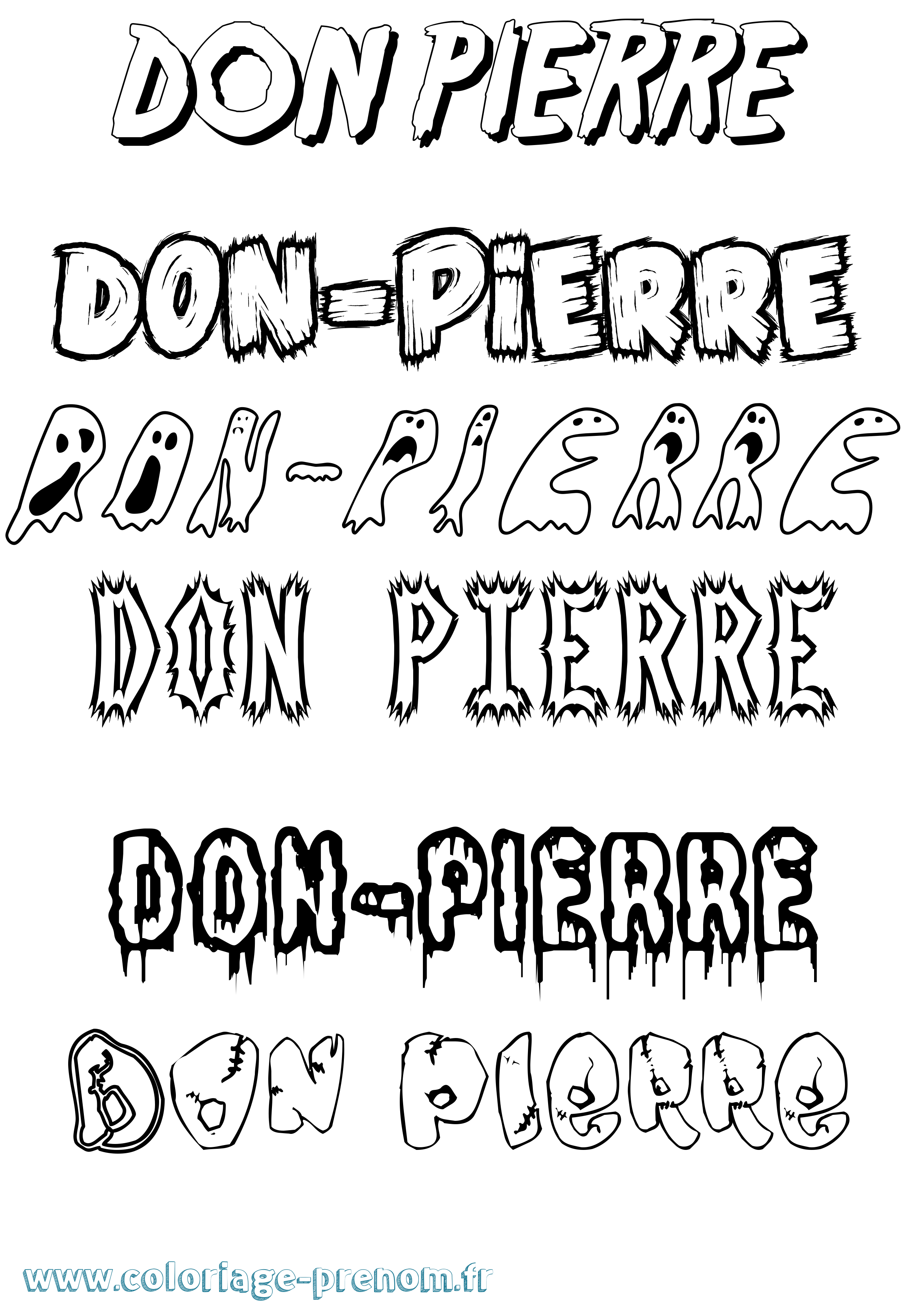 Coloriage prénom Don-Pierre Frisson