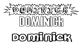 Coloriage Dominick