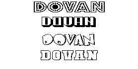 Coloriage Dovan