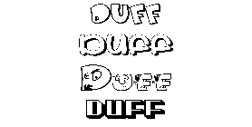 Coloriage Duff