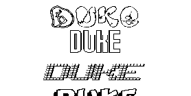 Coloriage Duke