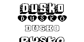 Coloriage Dusko