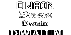 Coloriage Dwain