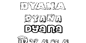 Coloriage Dyana