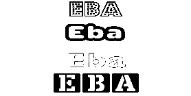 Coloriage Eba