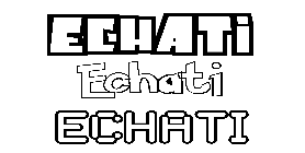 Coloriage Echati