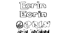 Coloriage Ecrin