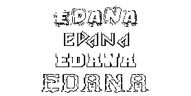 Coloriage Edana