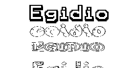 Coloriage Egidio