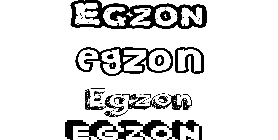 Coloriage Egzon