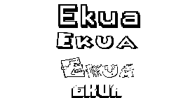 Coloriage Ekua