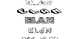 Coloriage Elan