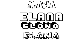 Coloriage Elana