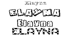 Coloriage Elayna
