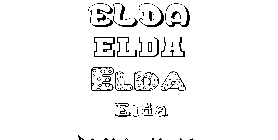 Coloriage Elda